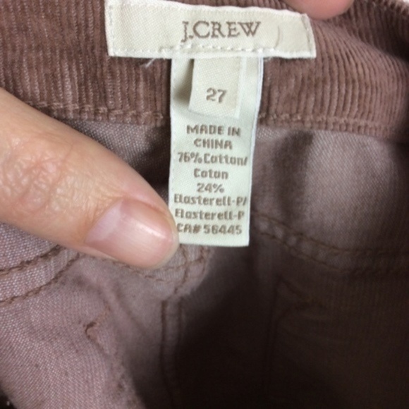 J. Crew Stable Brown High Rise Skinny Cord Size 27 - Picture 6 of 8
